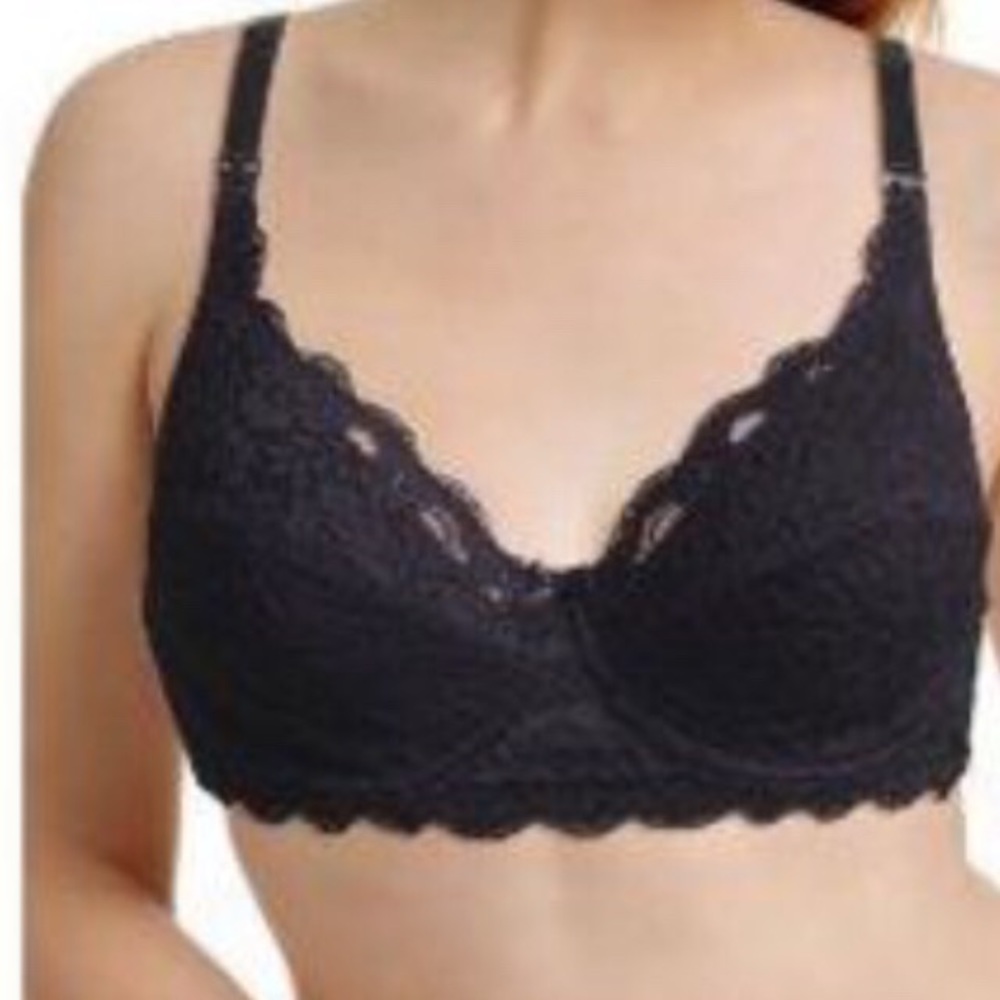 Gilligan & O’Malley lace nursing bra Large